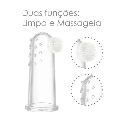 Kit Com 2 Dedeiras Em Silicone Com Caixa Armazenagem -Marcus E Marcus