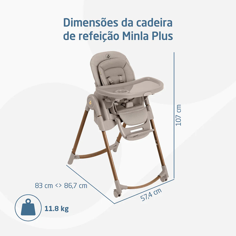 Cadeira De Refeição Minla Plus Max Eleg Beige - Maxi Cosi