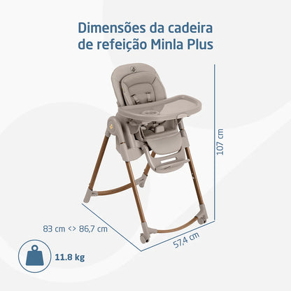 Cadeira De Refeição Minla Plus Max Eleg Beige - Maxi Cosi