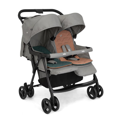 Carrinho Gêmeos Aire Twin Cinza Pebble Scd - Joie