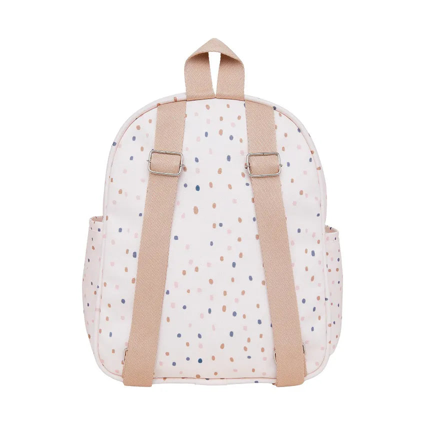 Mochila Maternidade Pequena Confete Marfim - Pirulitando