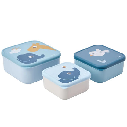 Kit 3 Potinhos Cloudy Azul - Buba