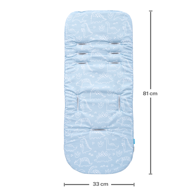 Almofada para Carrinho Dino Azul - Buba