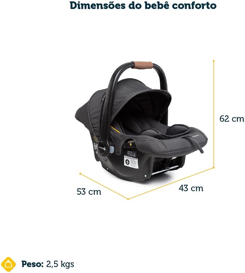 Carrinho Pact Pro Travel System Chumbo Shale - Joie