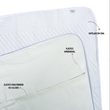 Protetor de Colchão Impermeável para Berço Branco - Batistela Baby