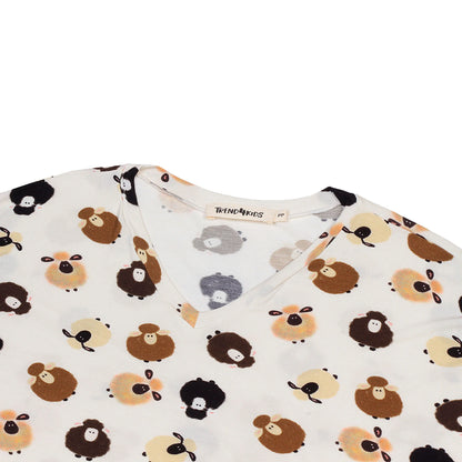 Pijama Curto Mãe Carneirinhos - Trend4kids