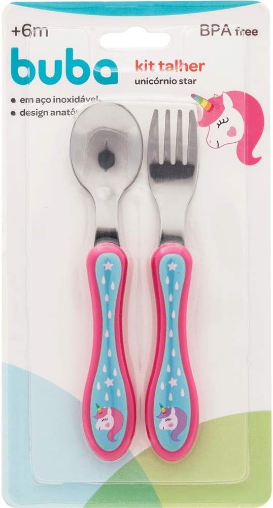 Kit Talheres Animal Fun Unicórnio - Buba