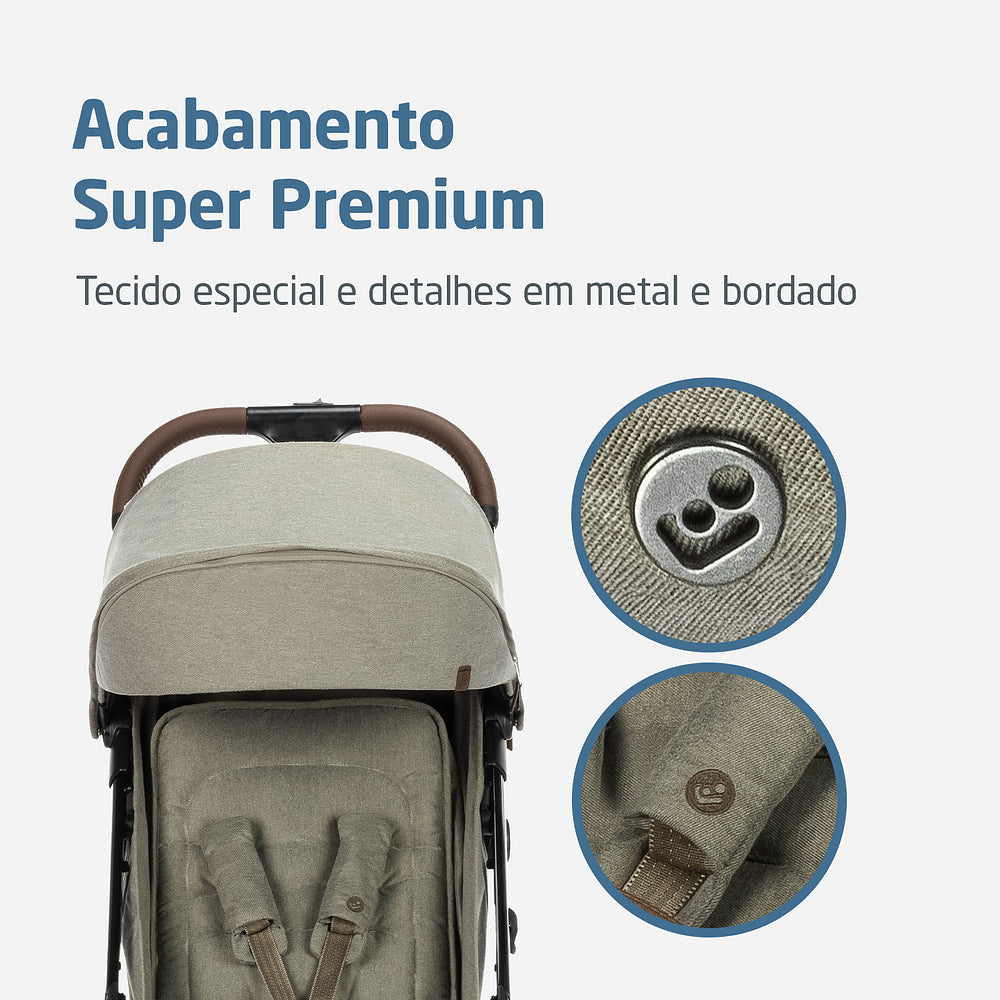 CARRINHO EVA³ LUXE -cor  TWILLIC TRUFFLE - MAXI-COSI