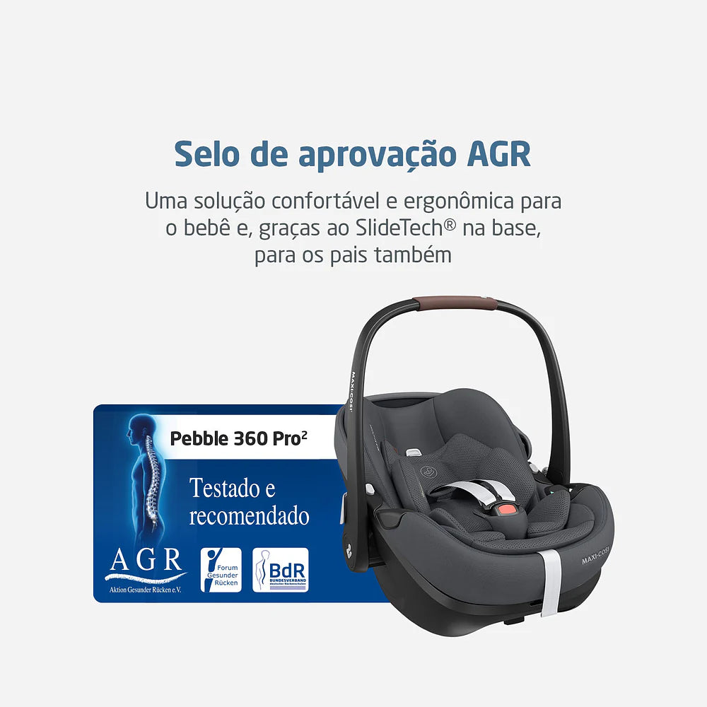 Bebê Conforto Pebble Pro Com Base Familyfix 360 Pro² Graphite - Maxi Cosi
