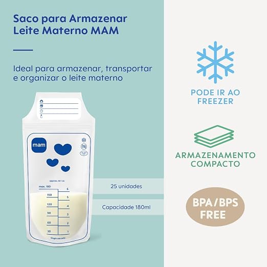 Sacos Plásticos Para Armazenamento De Leite - Mam