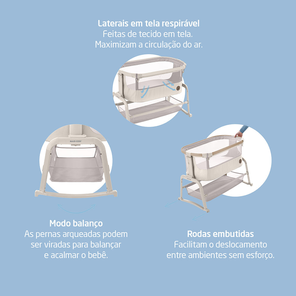 BERÇO IORA AIR BEYOND GRAPHITE - MAXI-COSI