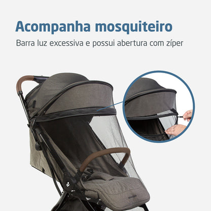 CARRINHO EVA³ LUXE -cor  TWILLIC TRUFFLE - MAXI-COSI