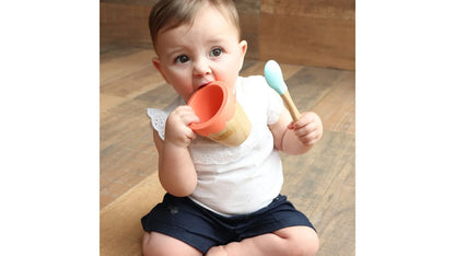 Copo de Treinamento em Bambo Rosa e Azul -  Fisher Price