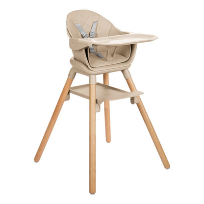 Cadeira Refeição 6 Em 1 Woody Beige - Kikka Boo