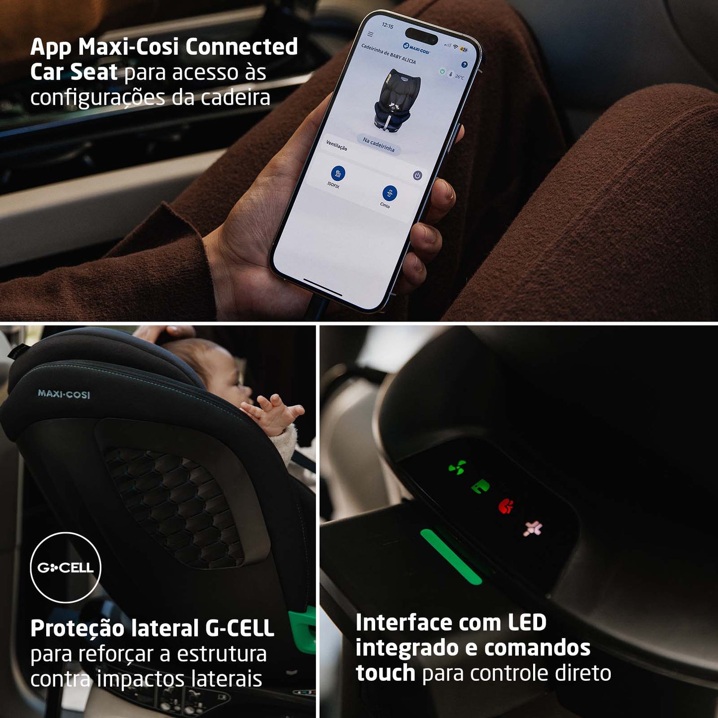 Cadeirinha Spinel 360 smart Max A.black T - Max Cosi
