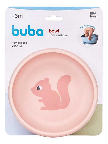 Bowl Em Silicone Com Ventosa Cloudy Esquilo - Buba