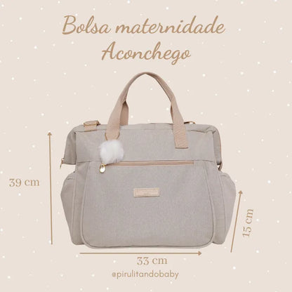 Bolsa Grande Aconchego Marfim - Pirulitando
