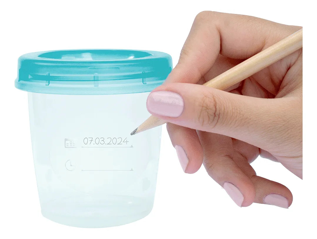 Kit 6 Potes Para Armazenar Leite - Buba