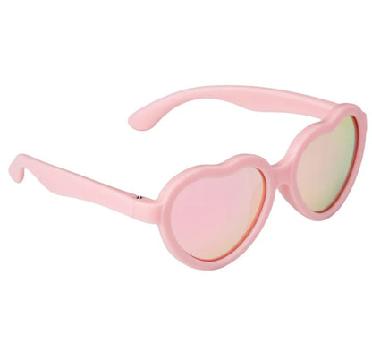 Óculos De Sol Coração Rosa P - Buba