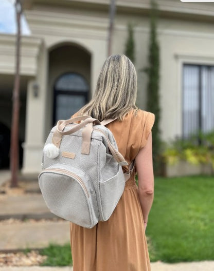 Mochila Media C/ Bolso Térmico Nuvem De Algodão - Pirulitando