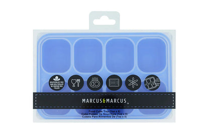 Forma para Congelar com 8 Cubos de 30ml Azul - Marcus e Marcus