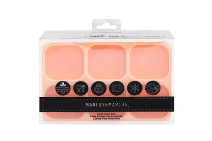 Forma para Congelar com 6 Cubos de 60ml Amarelo - Marcus e Marcus