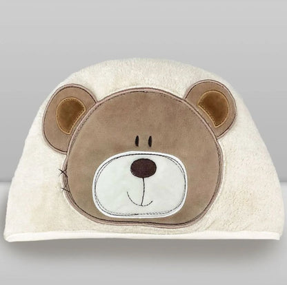 Toalha Power Sec Animada Urso Bege - Laço Bebê