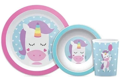Kit Refeição Animal Fun Unicórnio - Buba
