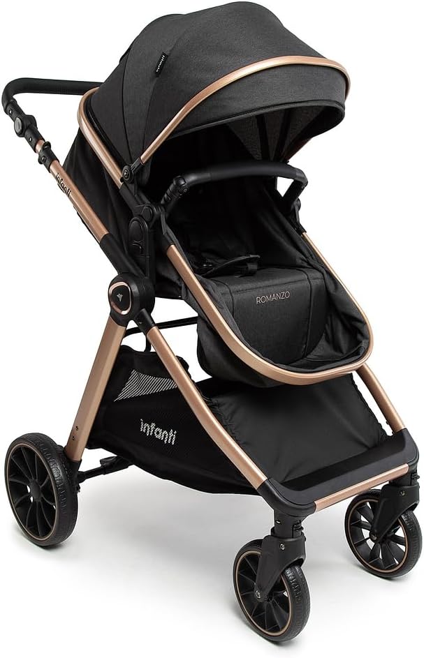 Carrinho Romanzo Preto Bronze - Infanti