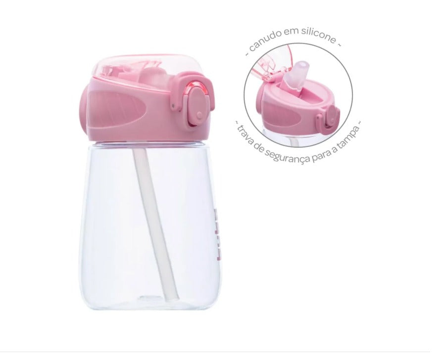 Garrafinha Tritan Rosa - Buba