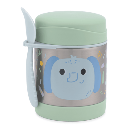 Pote Térmico Com Talher Besties Elefante - Sikp Hop