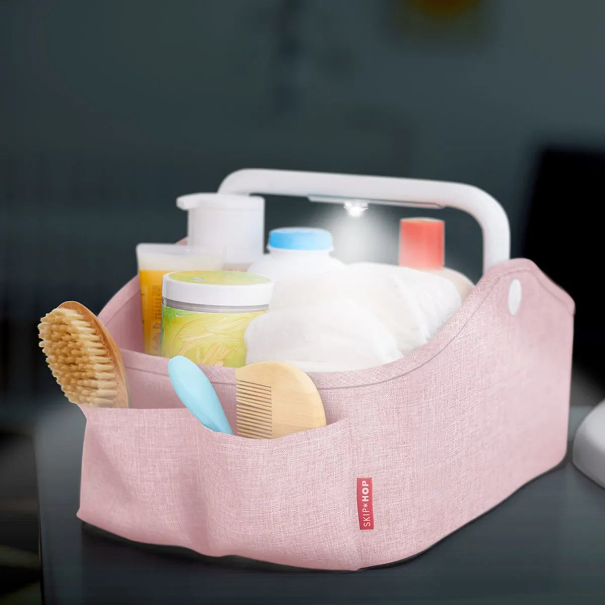 Organizador de Acessórios de Bebê com Led Rosa - Skip Hop