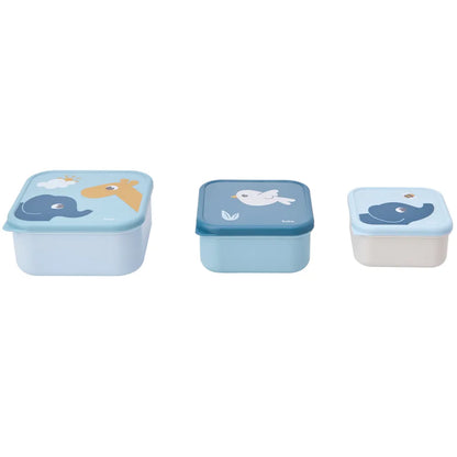 Kit 3 Potinhos Cloudy Azul - Buba