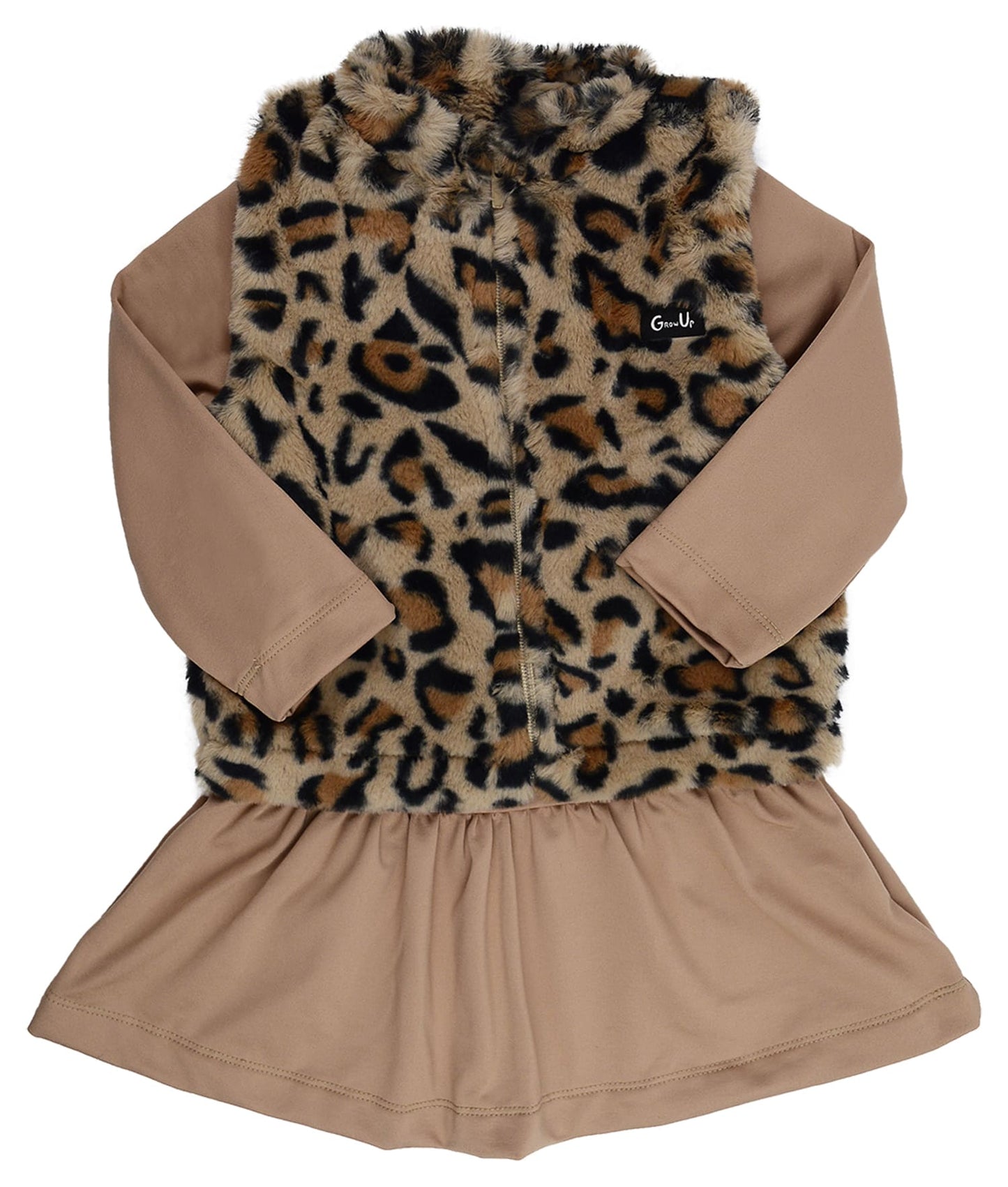 Vestido com Colete Marrom - Grow Up