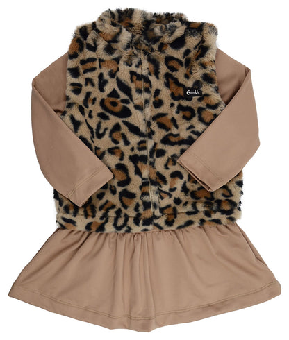 Vestido com Colete Marrom - Grow Up