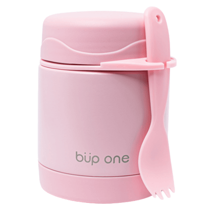Pote Térmico com Talher  300ml Rosa - Bup Baby