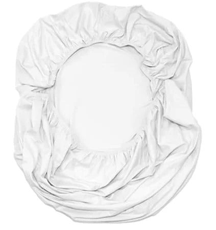 Lençol de Baixo com Elástico Berço Malha Branco - D' Bella For Baby