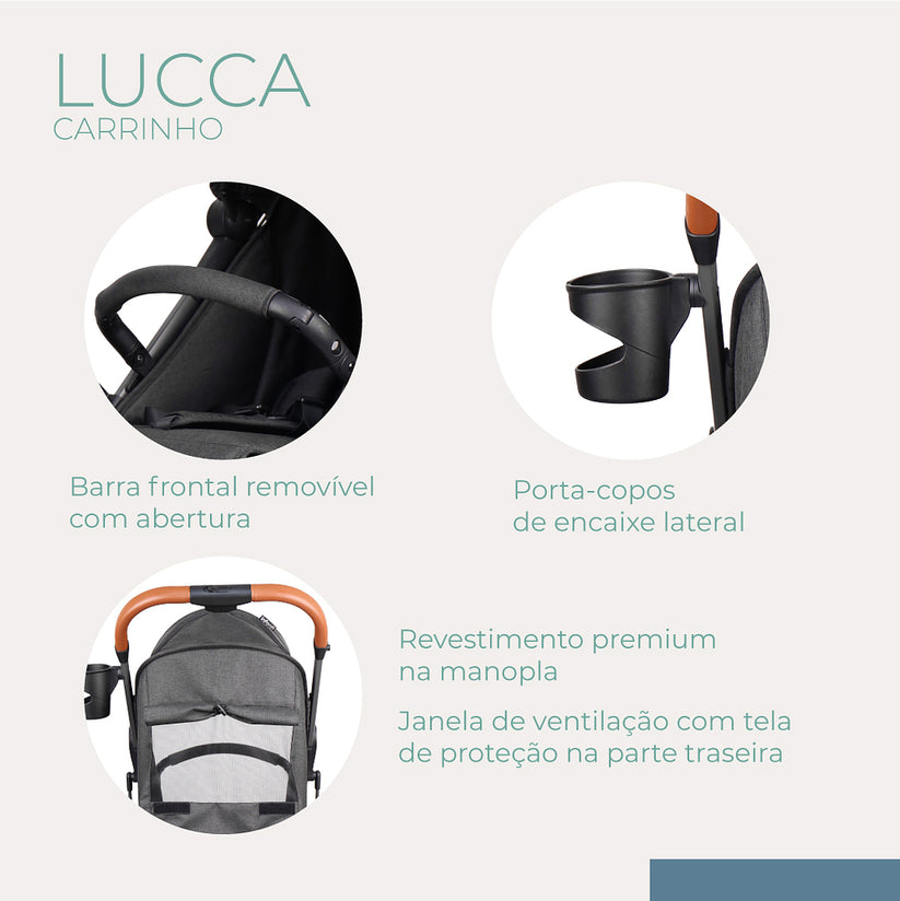 CARRINHO LUCCA PRETO - INFANTI