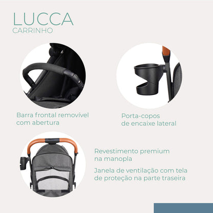 CARRINHO LUCCA PRETO - INFANTI