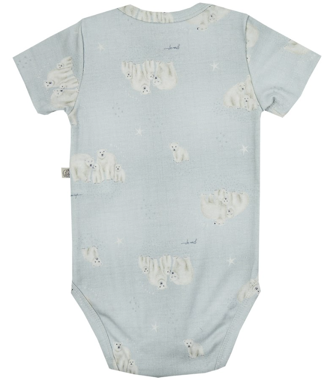 Body Manga Curta Urso - Grow Up