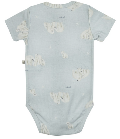Body Manga Curta Urso - Grow Up
