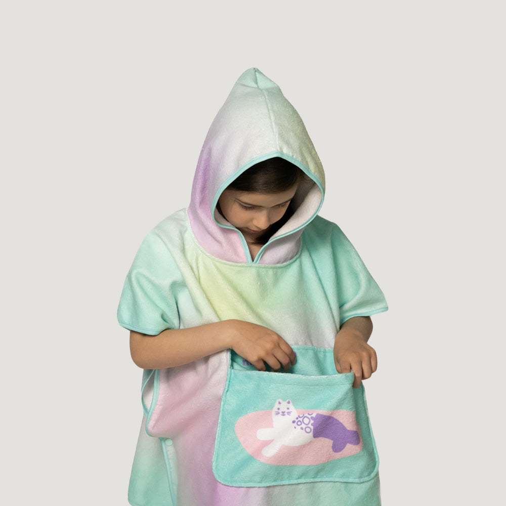 Toalha-poncho - Marcus E Marcus - Gatinha Sereia