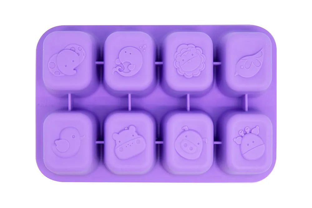 Forma para Congelar com 8 Cubos de 30ml Lilás - Marcus e Marcus