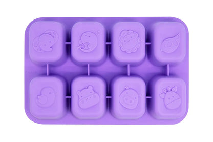 Forma para Congelar com 8 Cubos de 30ml Lilás - Marcus e Marcus