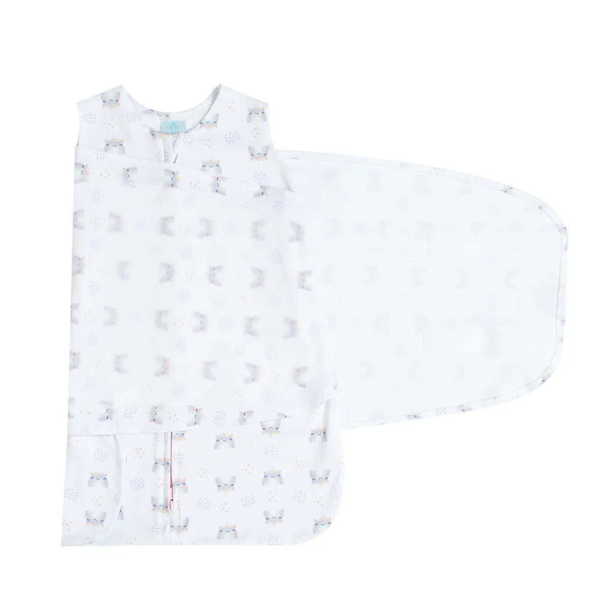 SACO DE DORMIR SWADDLE EM ALGODÃO EGÍPCIO UNICÓRNIO - CASULO DE ANJO