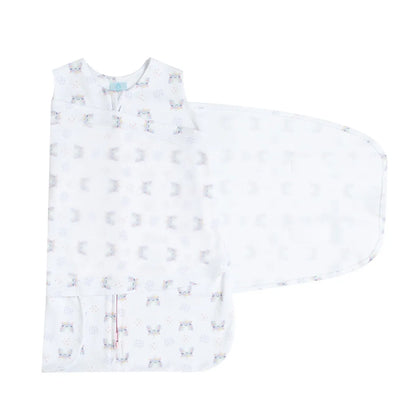 SACO DE DORMIR SWADDLE EM ALGODÃO EGÍPCIO UNICÓRNIO - CASULO DE ANJO