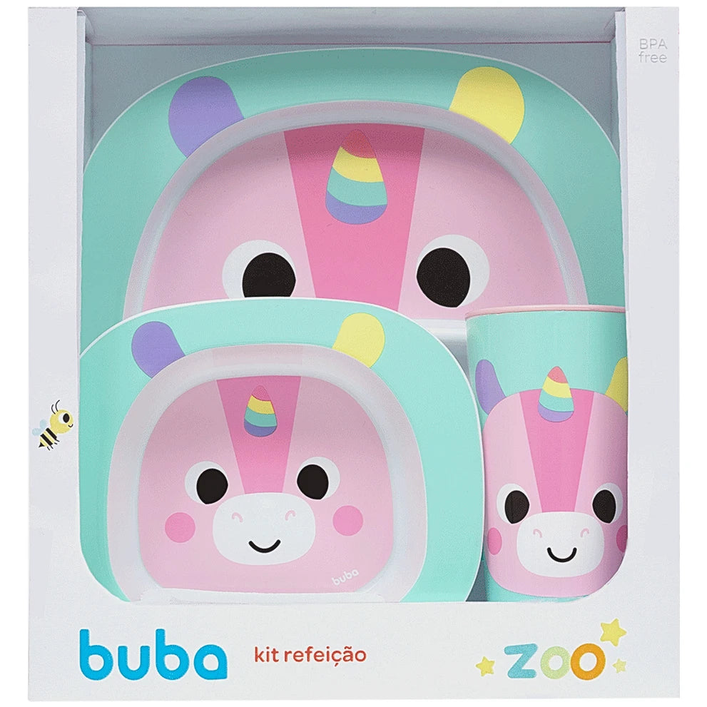 Kit Refeição Buba Zoo Unicórnio - Buba