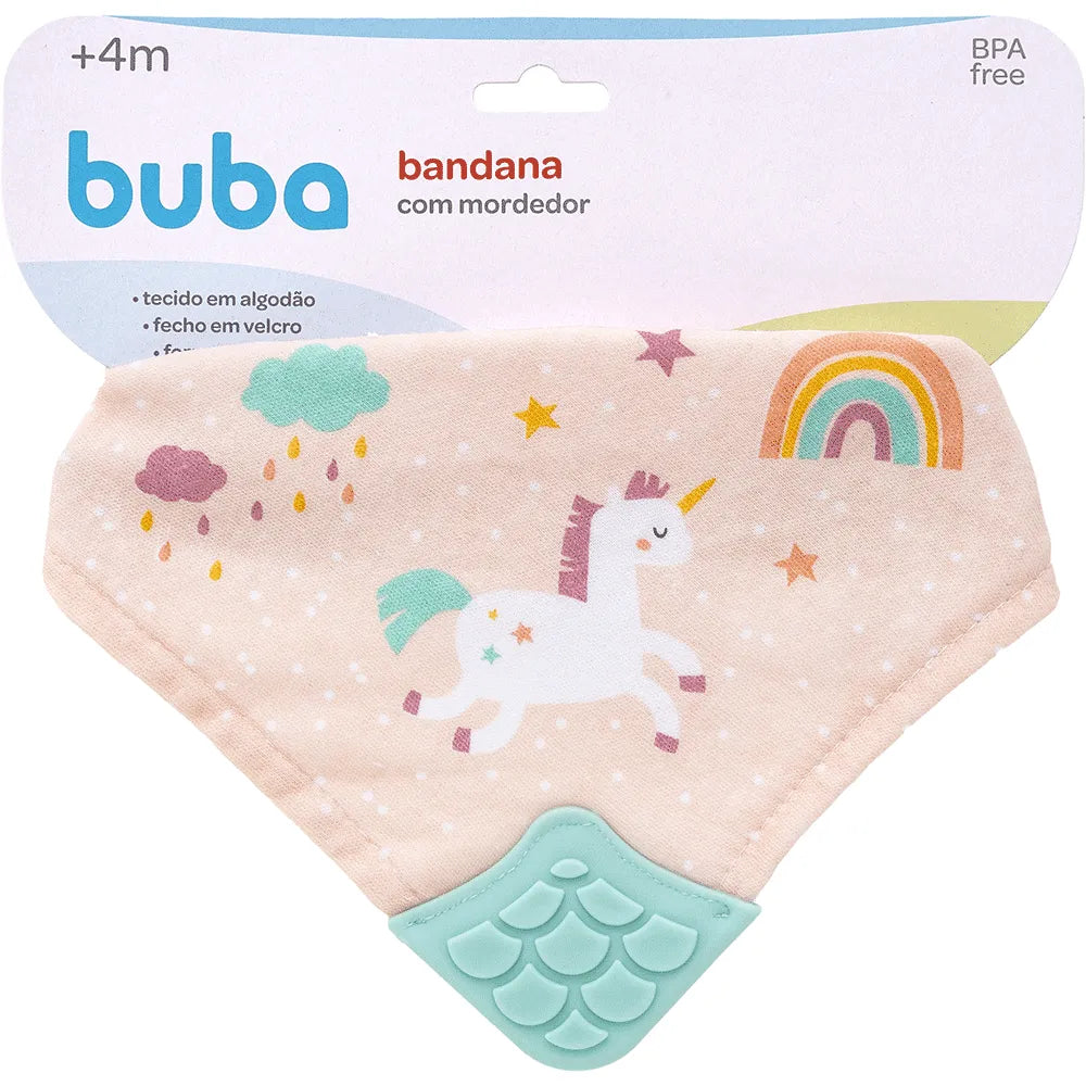 Bandana Com Mordedor Magic Unicornio - Buba