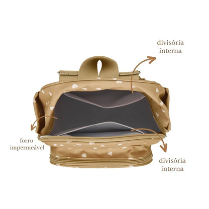 Mochila Térmica Viver Caramelo Coração - Pirulitando