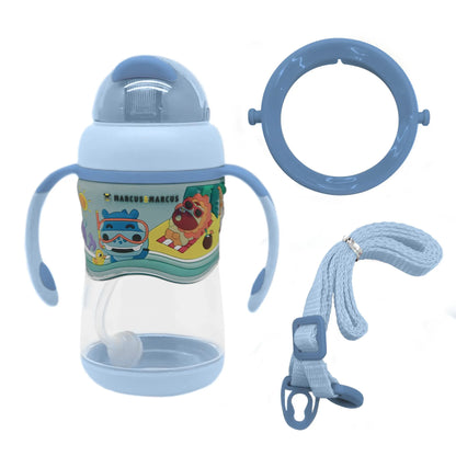 Copo Anti-vazamento 420ml 2 Estágios Em Tritan Azul Bebê